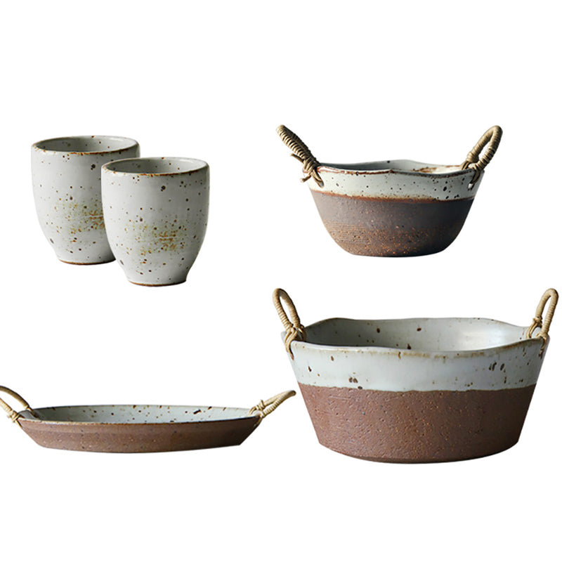 Japanese Style Coarse Pottery Tableware