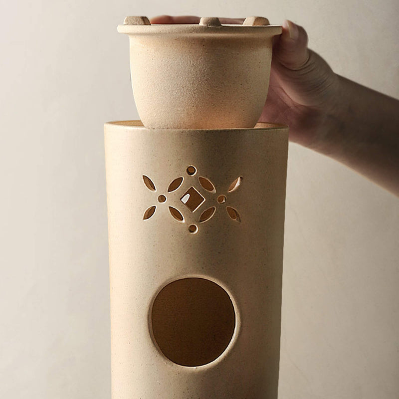 Charcoal Stove Red Clay Ceramic Tea Stoves Tea Set