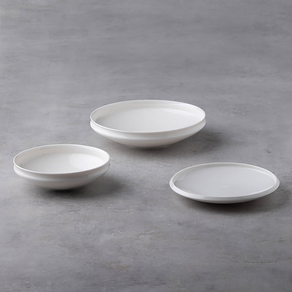 Folding Mouth Ceramic Dinner Plate