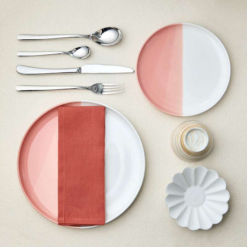 Hand-painted Gradient Pink Handmade Tableware Set