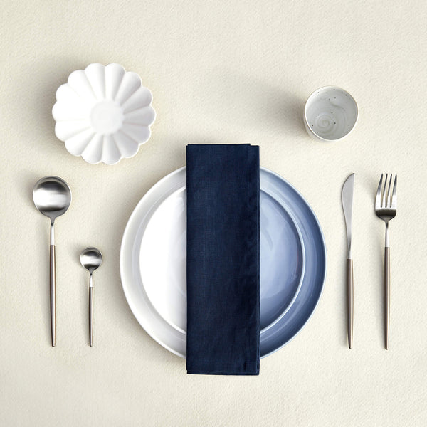 Gradient Stained Blue Ceramic Tableware Set