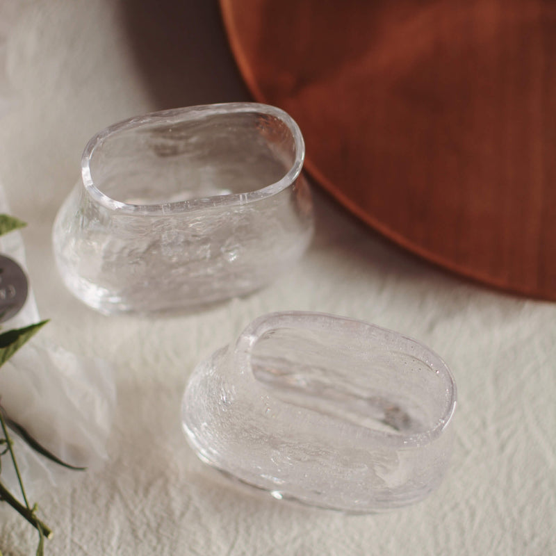 Handmade Pocket Bubble Glass Vase