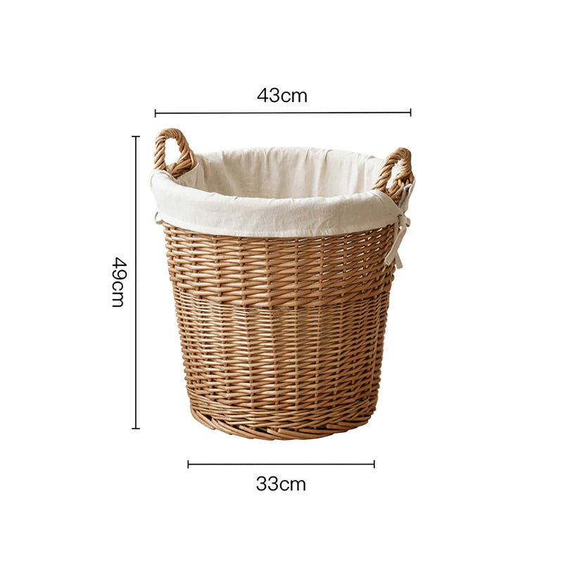 Large Capacity Hand-made Wicker Storage Basket