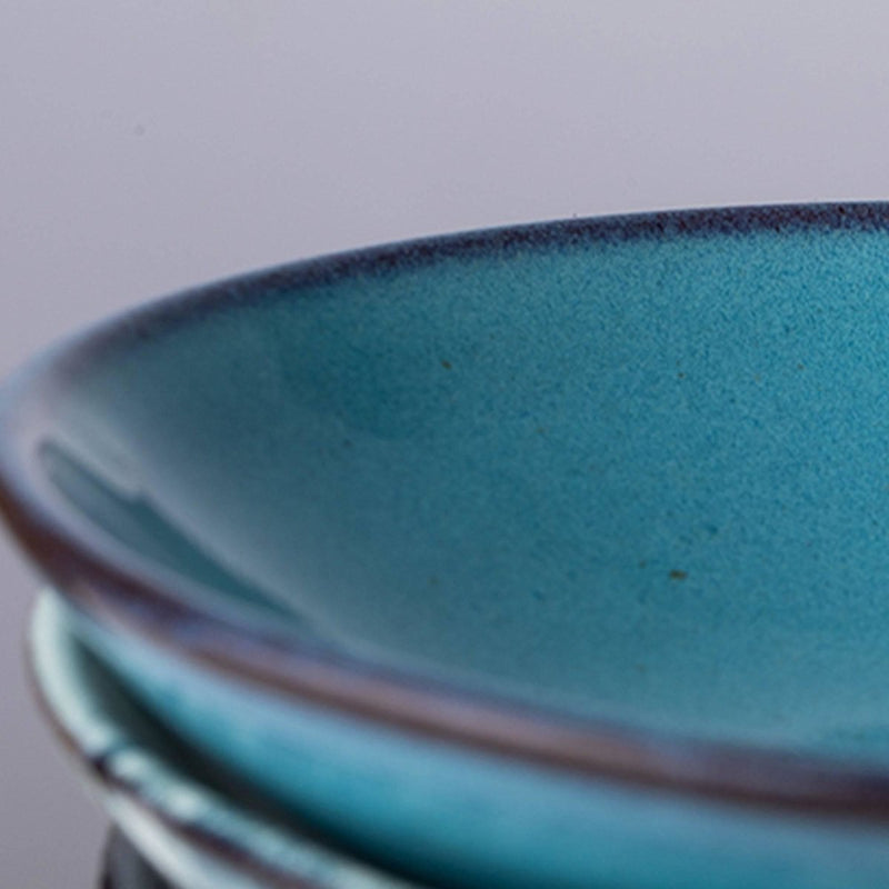 Blue Foamed Plate - Eunaliving