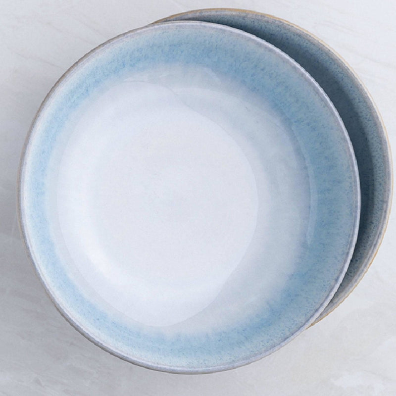 Blue Halo Ceramic Soup Bowl - Eunaliving