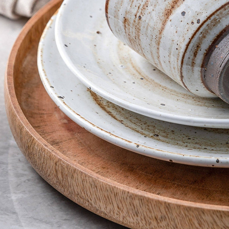 Chai Ceramic Vintage Western Dinner Plate - Eunaliving