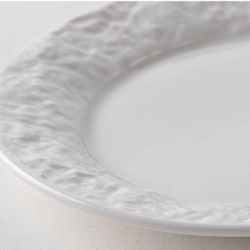 Earth Ceramic White Plate - Eunaliving