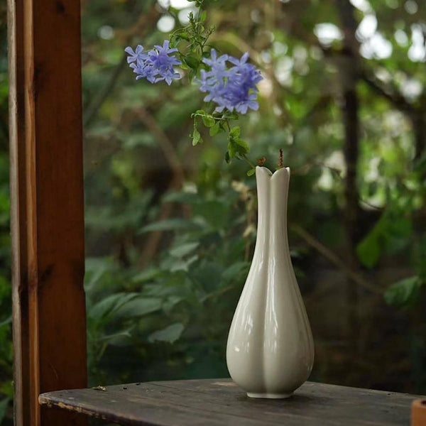 Grasswood Gray Ceramic Vase - Eunaliving