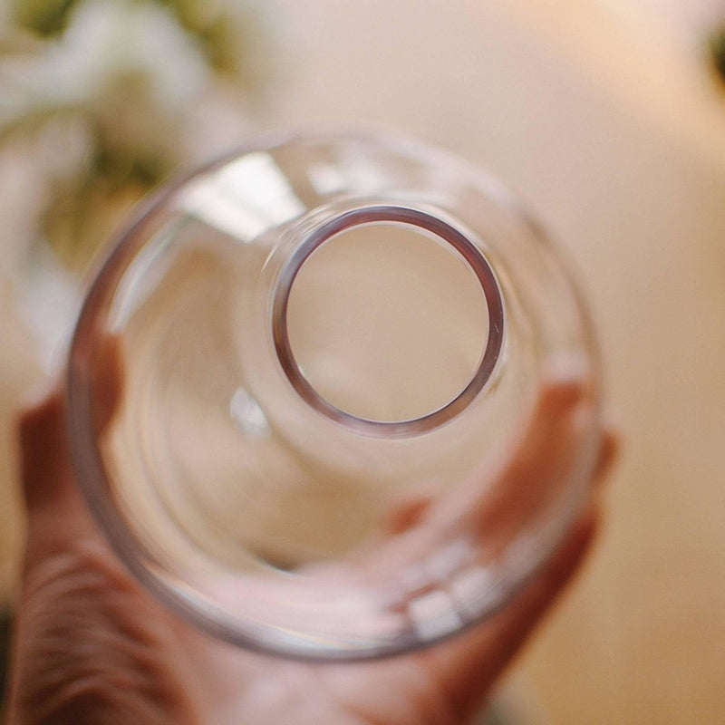 Hand Blown Water Drop Glass Vase - Eunaliving