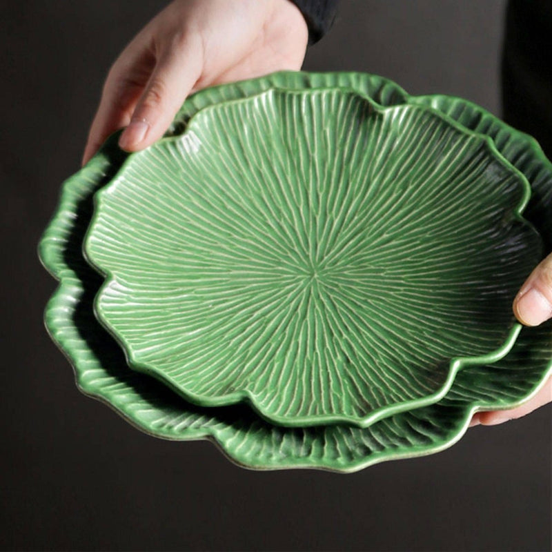 Handmade Lace Ceramic Dish - Eunaliving