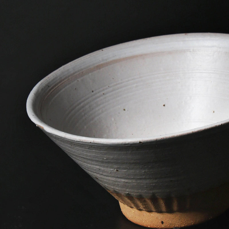 Handmade Rough Pottery Bucket Bowl - Eunaliving