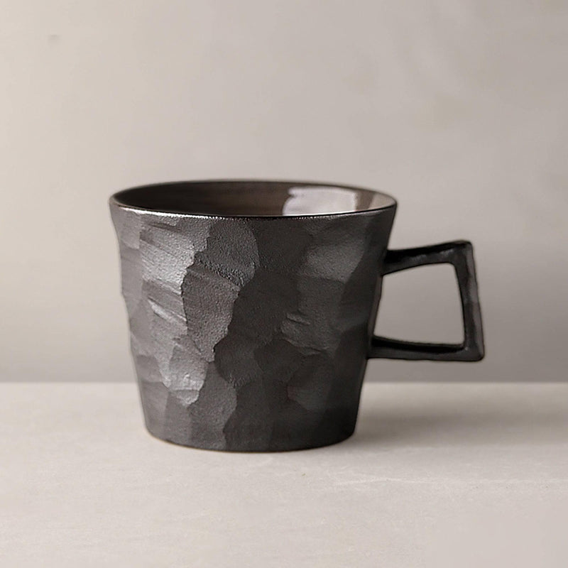 Japanese Style Coarse Pottery Coffee Cup Vintage Mug - Eunaliving