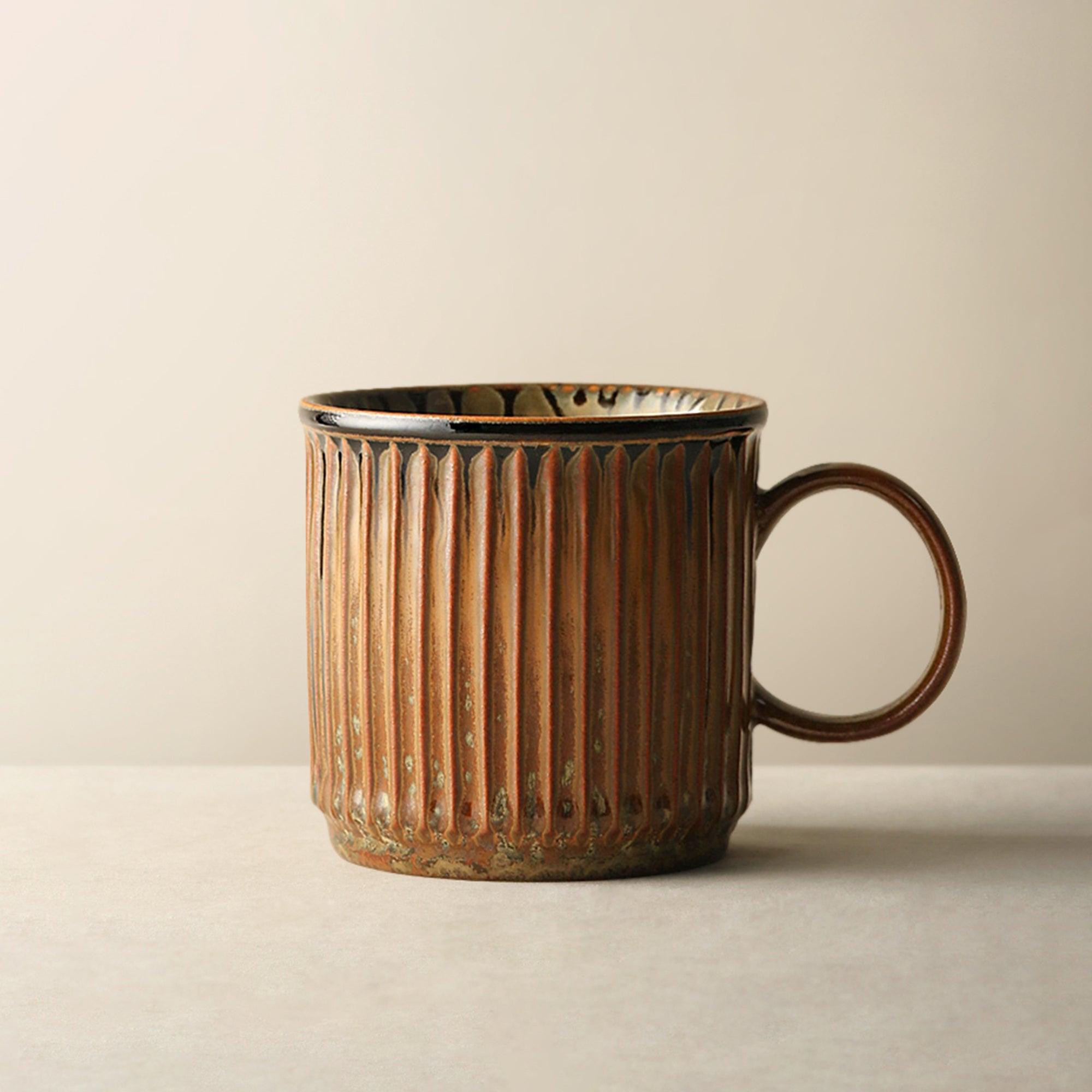 Retro Flower Glass Coffee Mug, Large Glass Tea Cup. Cute Retro