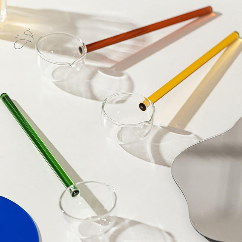 Long-handled Colored Glass Soup Ladle - Eunaliving