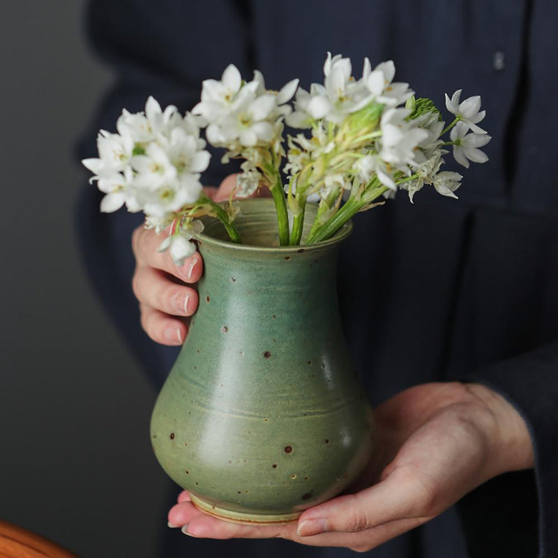 Handmade Vintage Rough Pottery Small Vase