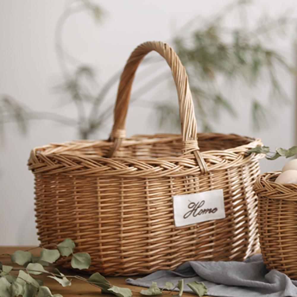 Euna - Hand-woven Willow Basket – Eunaliving
