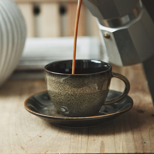 Retro Coffee Cup And Saucer Set - Eunaliving