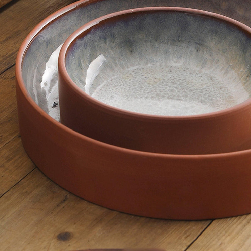 Vintage Ceramic Tile Red Bowl - Eunaliving