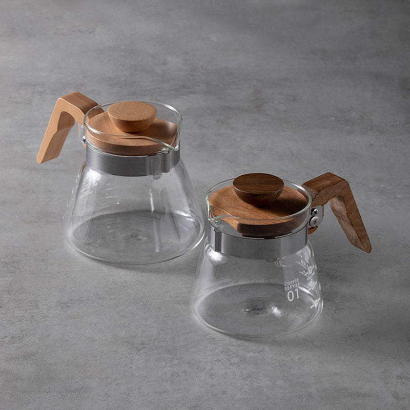 Wooden Handle Glass Espresso Pot - Eunaliving