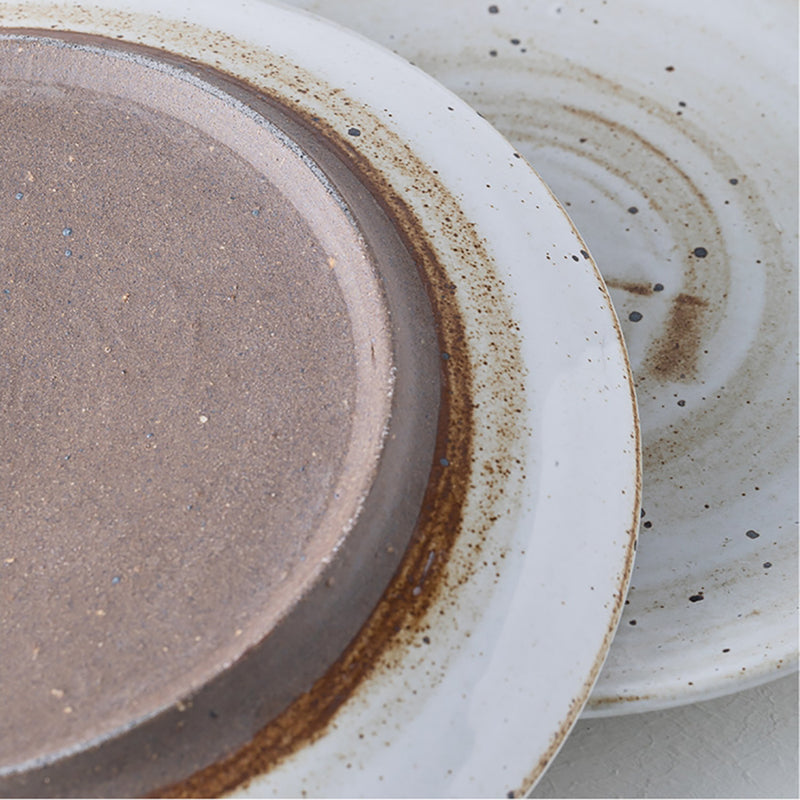 Chai-Fired Coarse Earthenware Plate