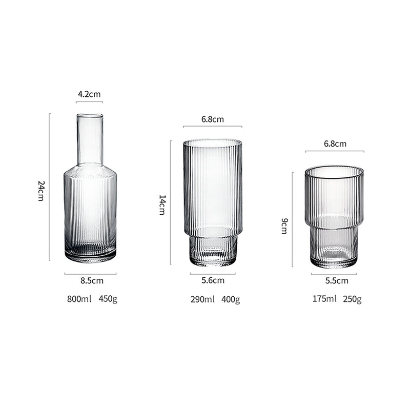 Simple High-temperature Resistant Glass Cup Set
