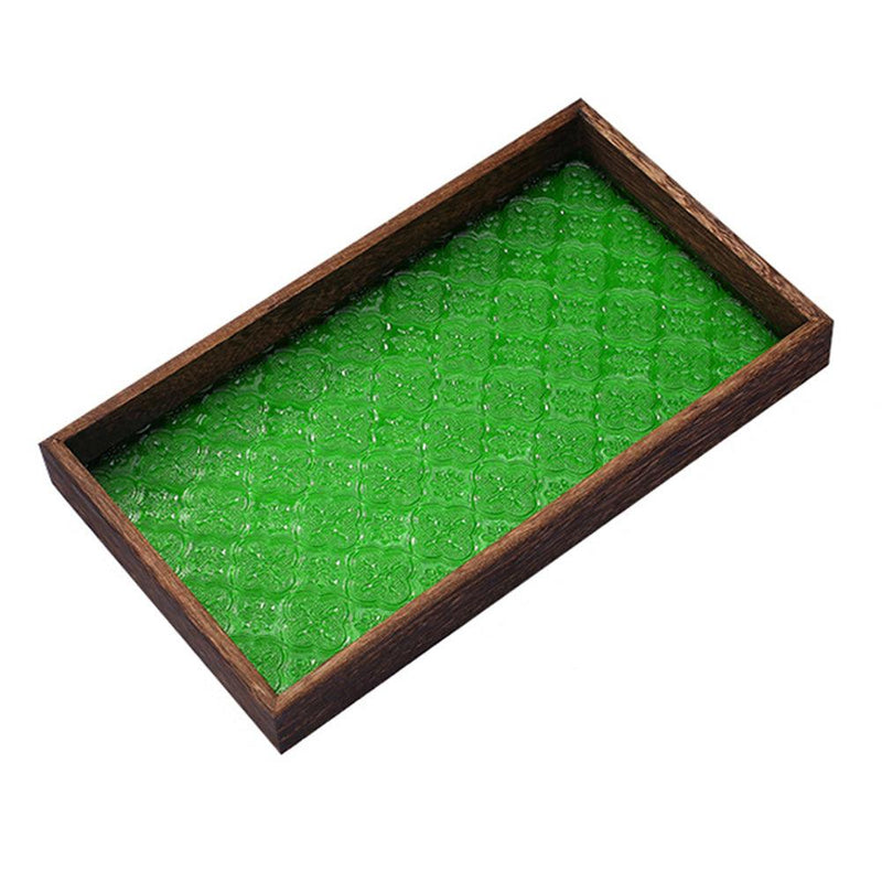 Rectangular Solid Wood Tea Tray - Eunaliving