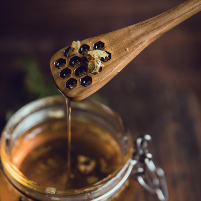 Retro French Mill Honey Mixing Wooden Spoon
