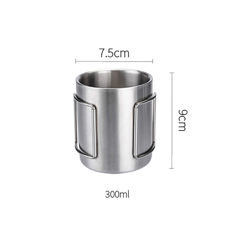 304 Stainless Steel Outdoor Portable Coffee Mug