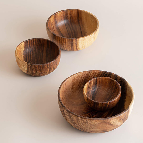 Japanese Style Acacia Wood Bowl