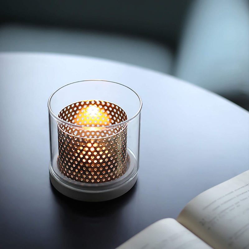 Cement Glass Aromatherapy Candle Holder