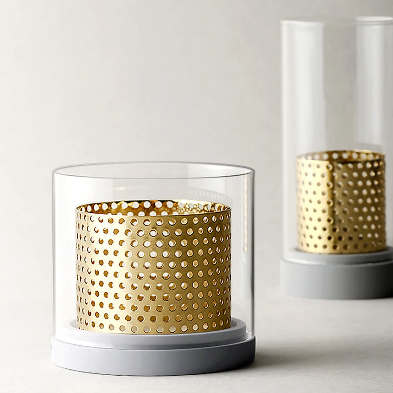 Cement Glass Aromatherapy Candle Holder
