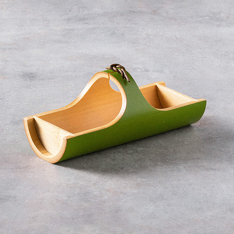 Bamboo Boat-shaped Snack Basket