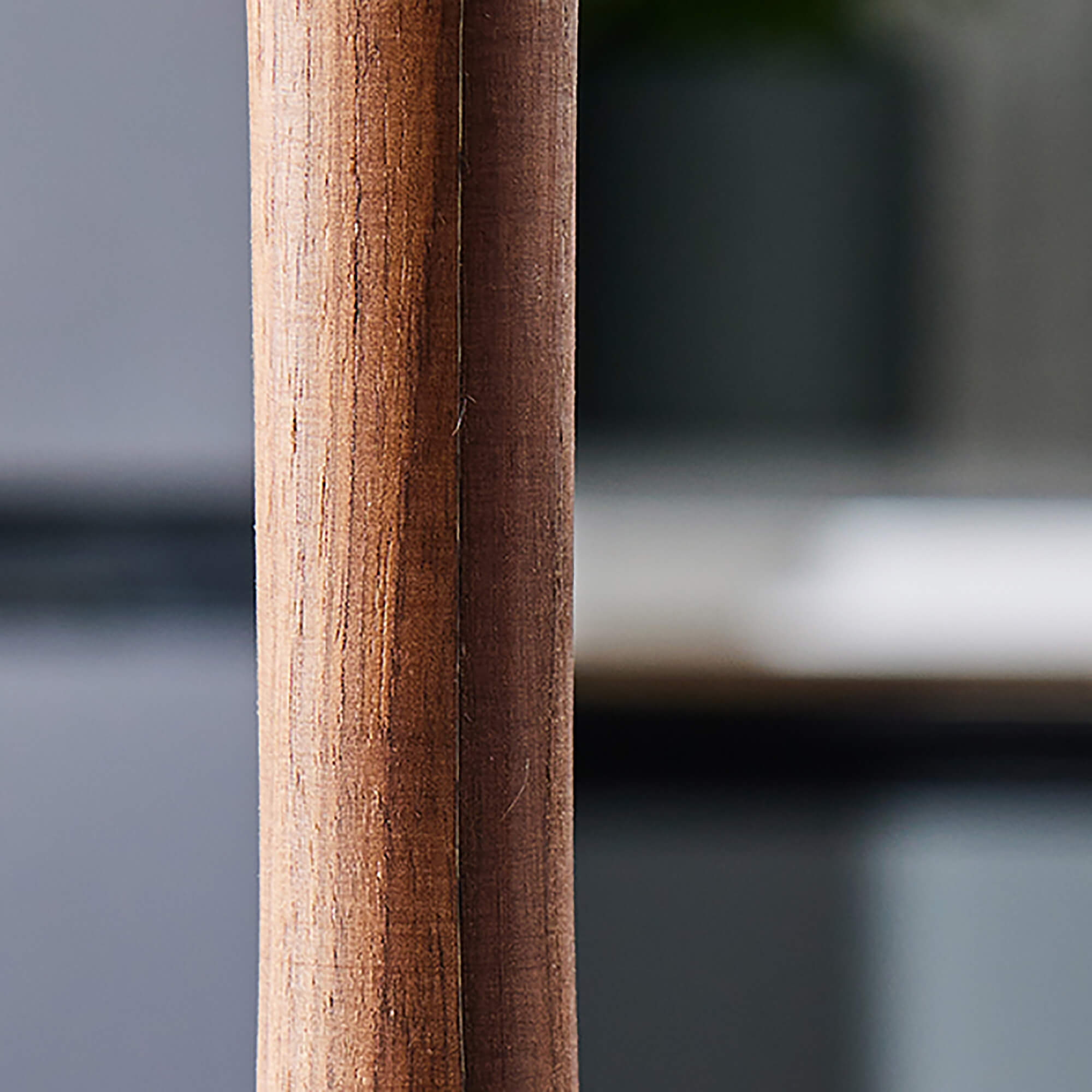 Standing Paper Towel Holder, crafted in Black Walnut and Yellow Birch