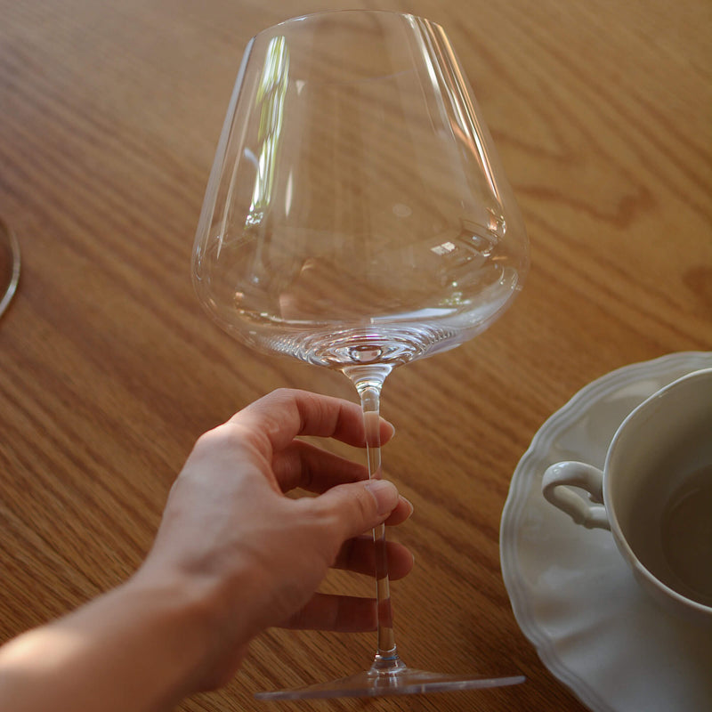 Extremely Thin Classic Round Bottom Burgundy Wine Glasses