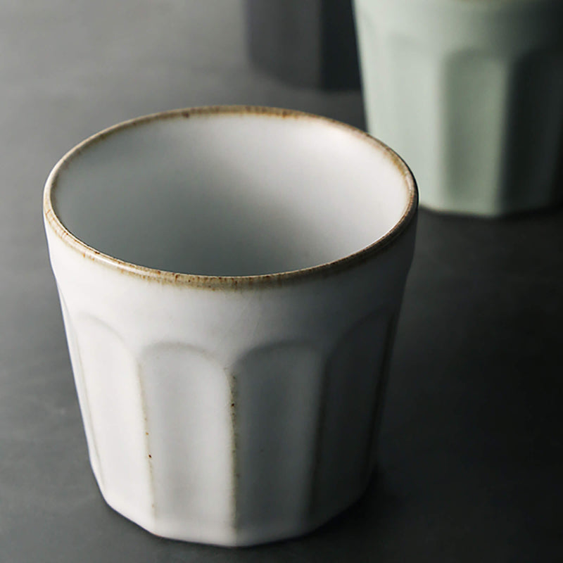 A Small Hand-carved Cup Of Rough Clay