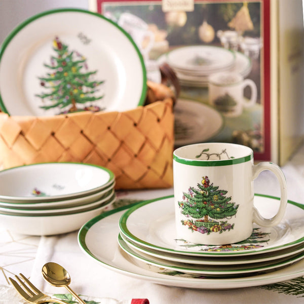 Classic Christmas Tree Ceramic Cutlery
