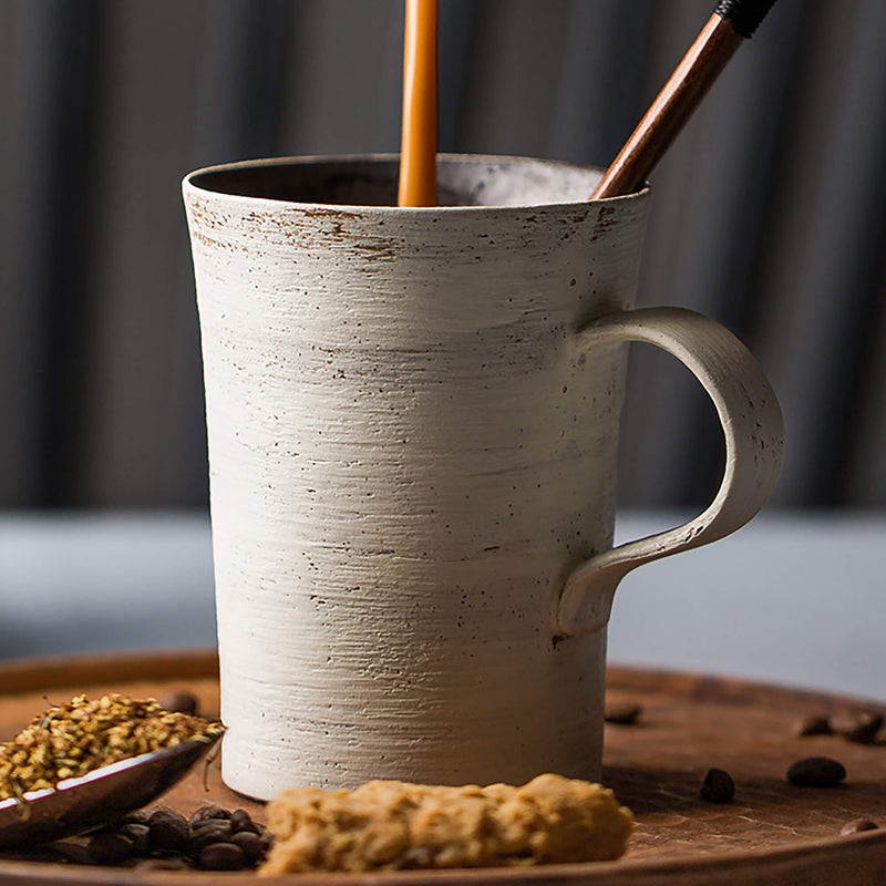 Handmade Vintage Dotted Gold Coffee Mug