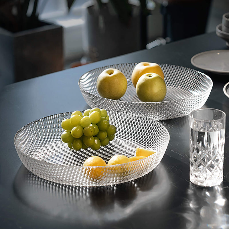 Large Glass Fruit Plate