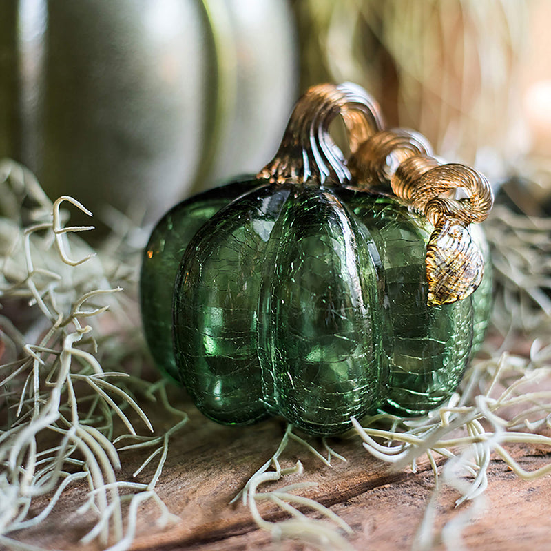 Glass Pumpkin Ornament