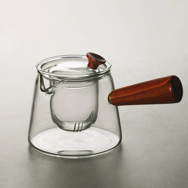 Glass Teapot With Side Handle