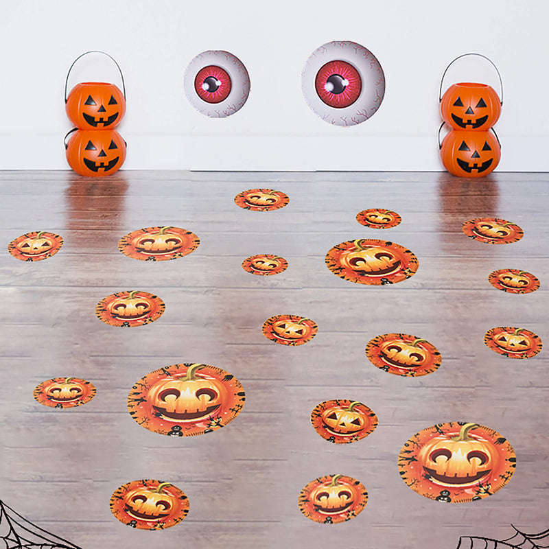 Halloween Eyeball Pumpkin Stickers