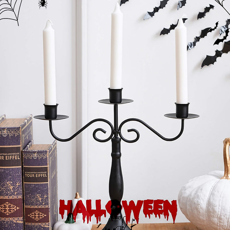 Halloween Lace Iron Candle Holder
