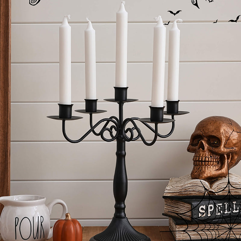 Halloween Lace Iron Candle Holder