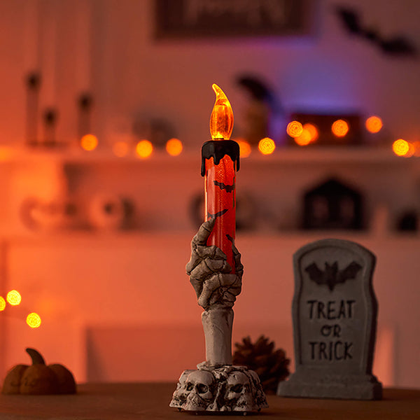 Halloween Skeleton Candle Light
