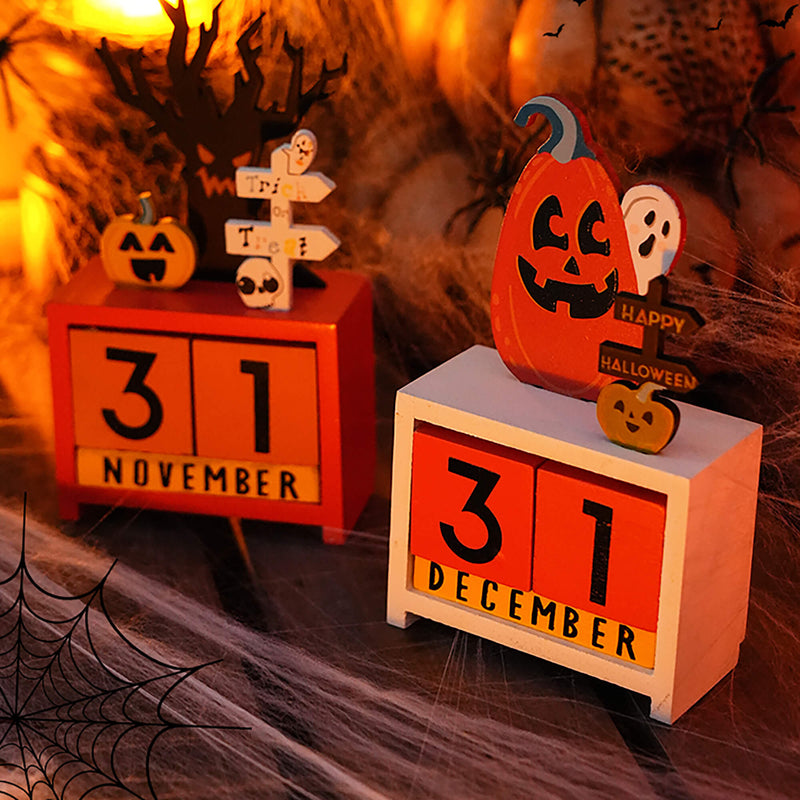 Halloween Block Calendar Ornaments