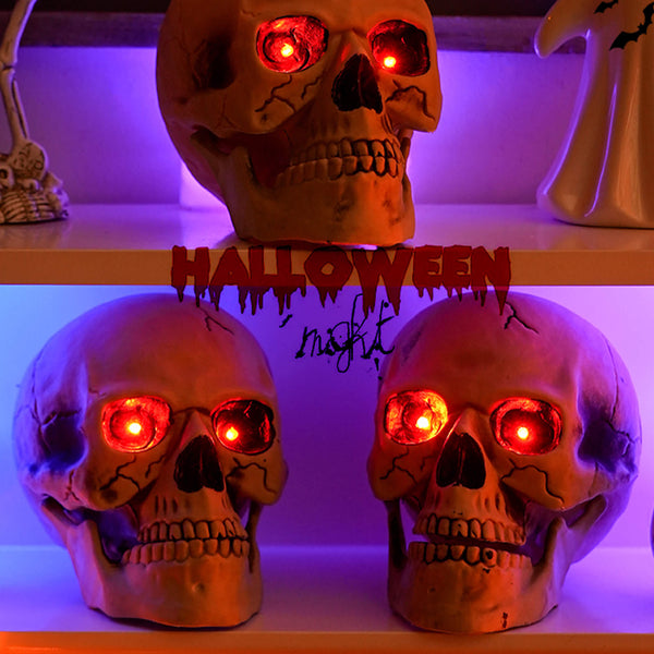 Halloween Scary Glowing Ambient Light Skeleton Scare Prop