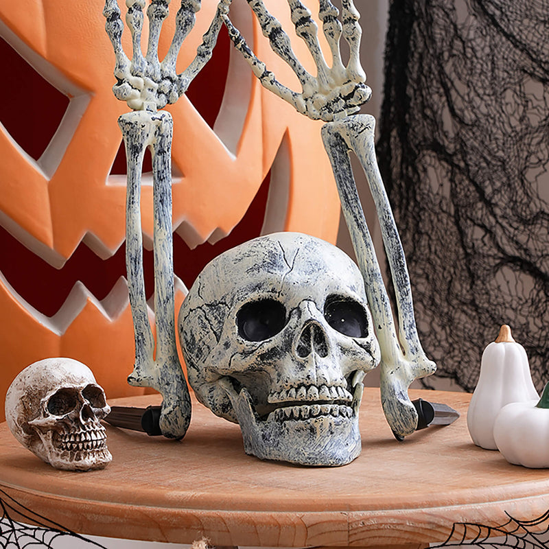 Halloween Simulation Hand Bone Skull