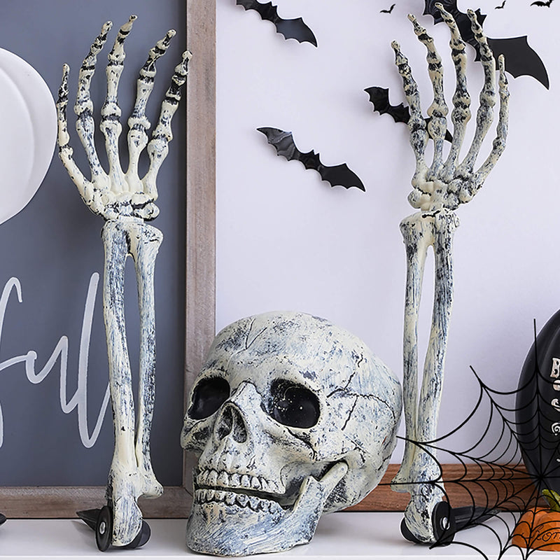 Halloween Simulation Hand Bone Skull