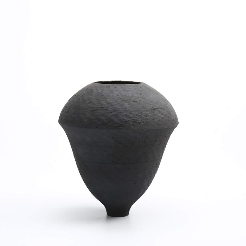 Handmade Black Ceramic Vase