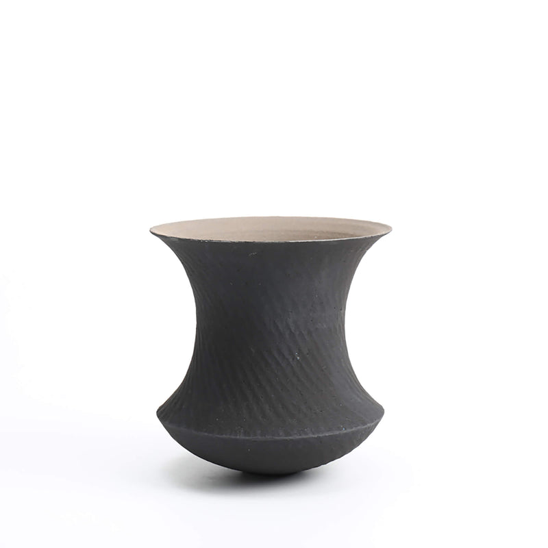 Handmade Black Ceramic Vase
